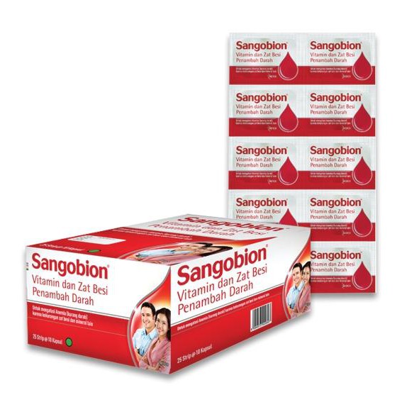 SANGOBION STRIP (ZAT BESI,VITAMIN & MINERAL)