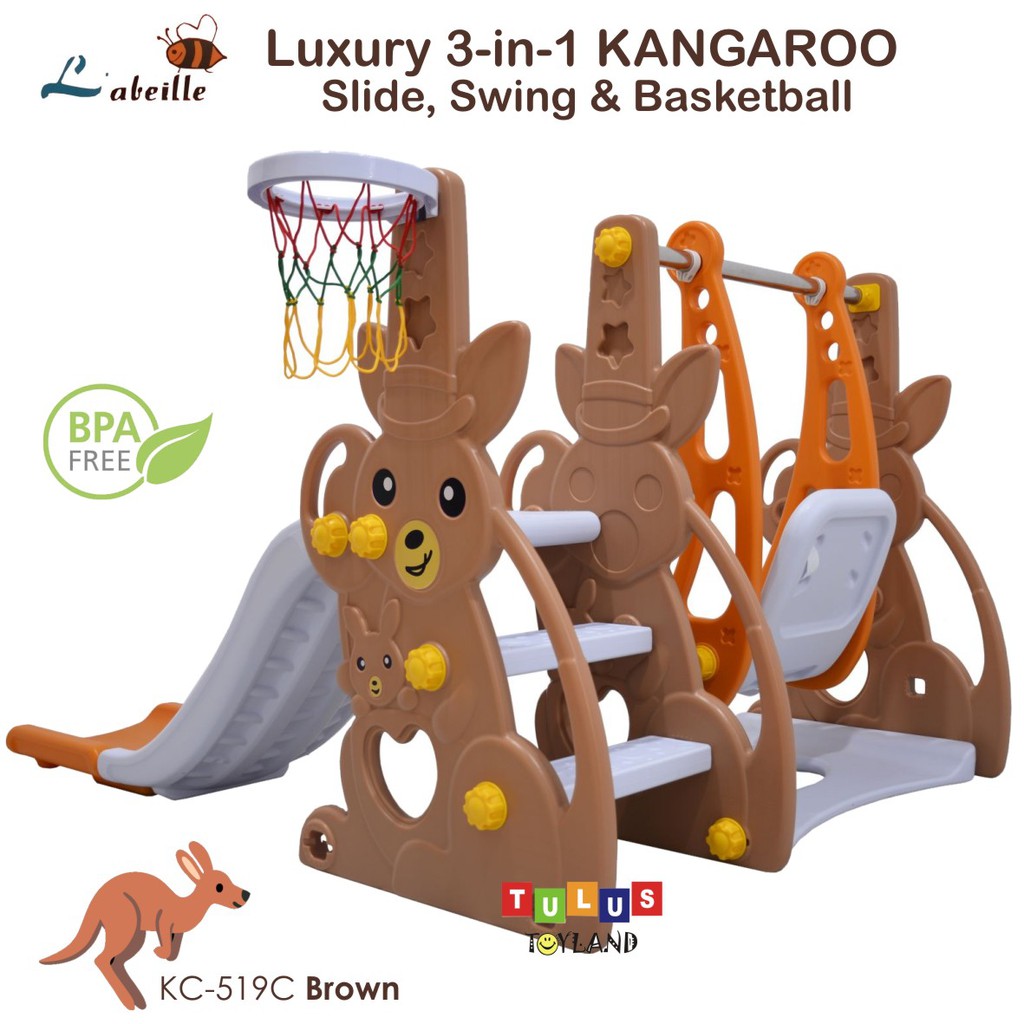 Perosotan Ayunan Murah Labeille Luxury KANGAROO Slide Swing Kangguru Basket mainan plosotan seluncur