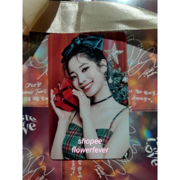 TWICE DAHYUN APIEU XMAS CHRISTMAS PHOTOCARD PC PVC