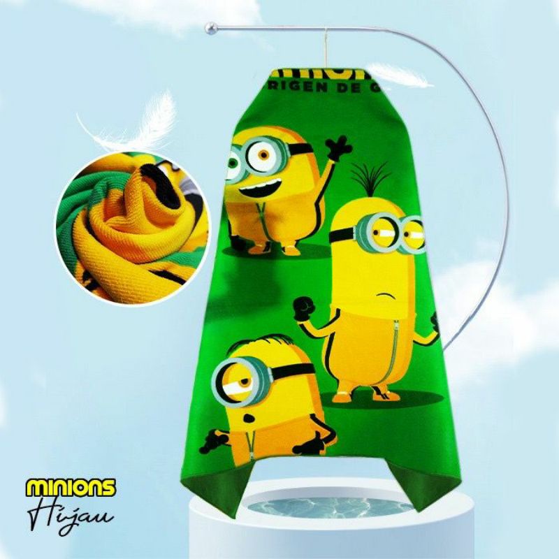 HANDUK MANDI ANAK KARAKTER MINION