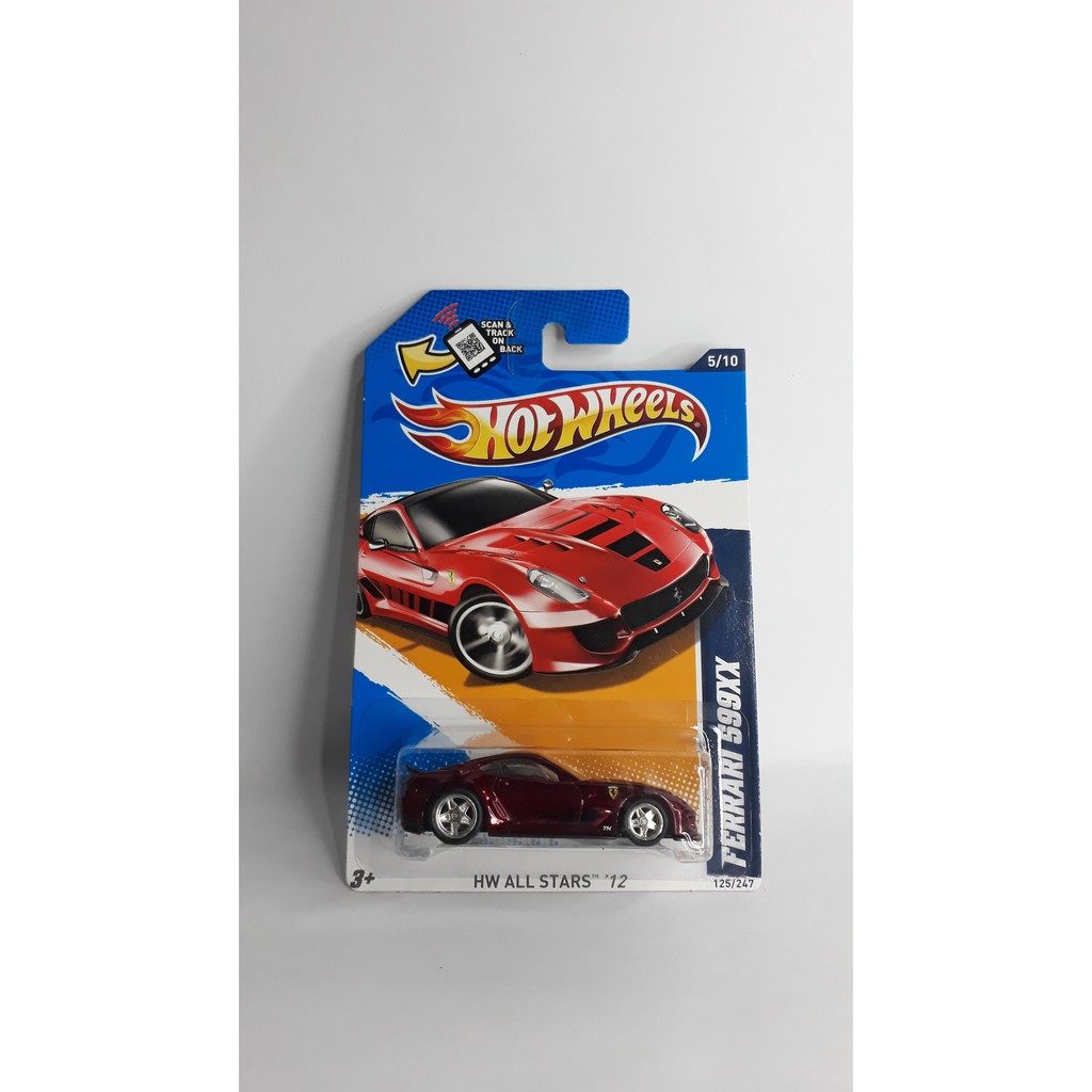 Hotwheels hot ferrari 599 xx merah super treasure hunt sth ths ban karet