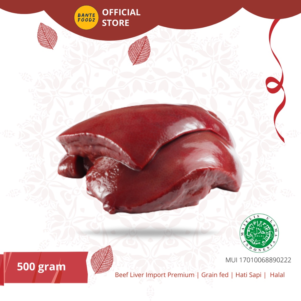 

Hati Sapi Fresh Frozen / Beef Liver Import Premium - Best Seller 500 g