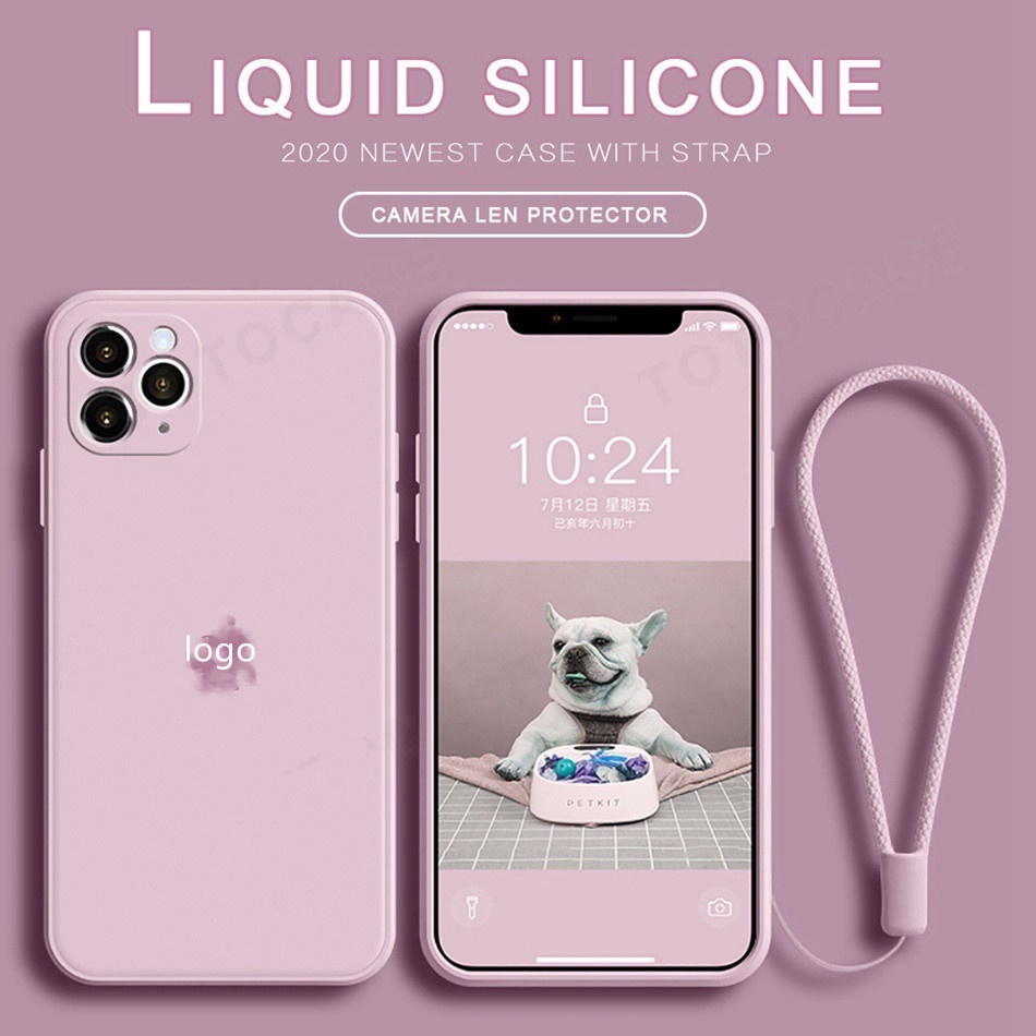 Hand strap silicone case ip 13 12 11 pro max XR X Xs max 7 8 plus se2020 protective case