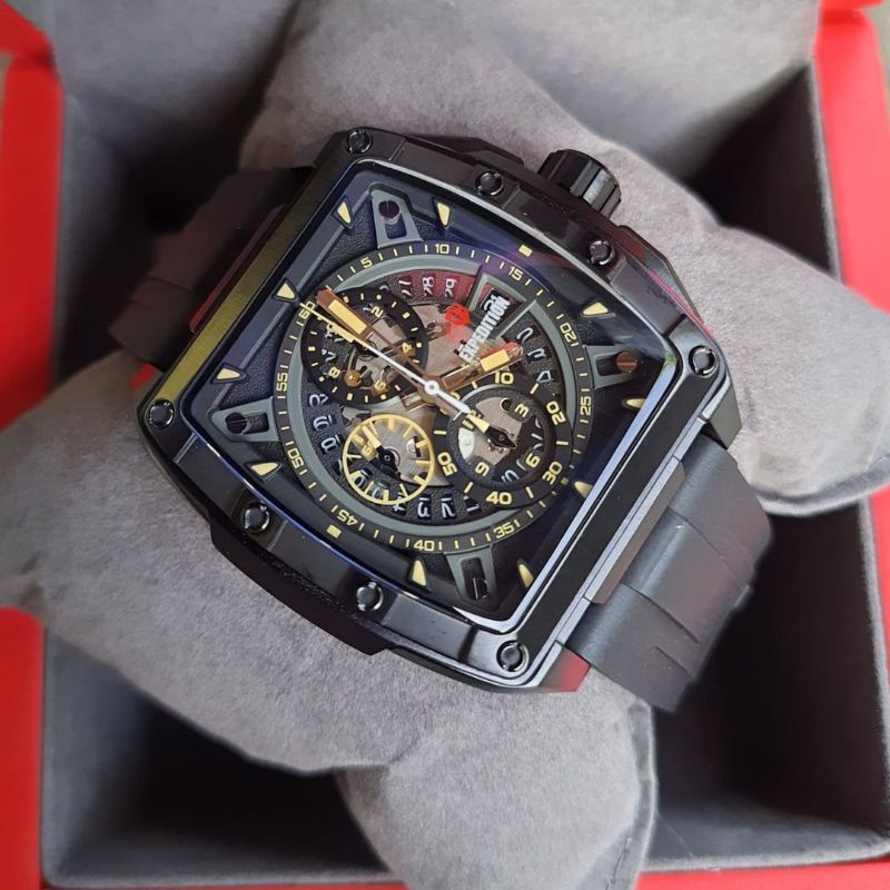 Jam Tangan Expedition E 6815 Pria / E6815 MC Rubber Full Black Original