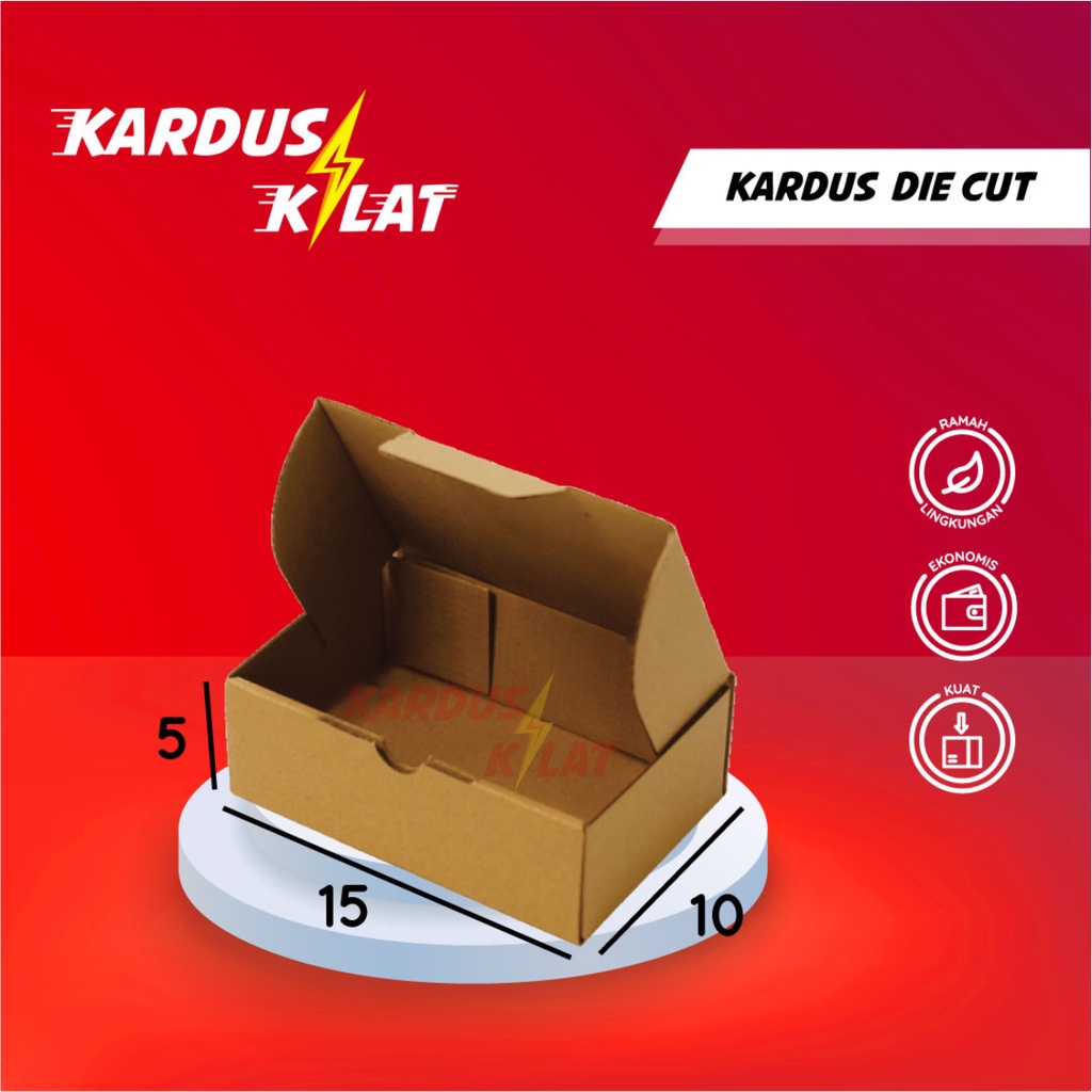 

Kardus Die Cut 15x10x5 - Karton Box Dus Packaging Pizza Hampers Kecil Polos Murah