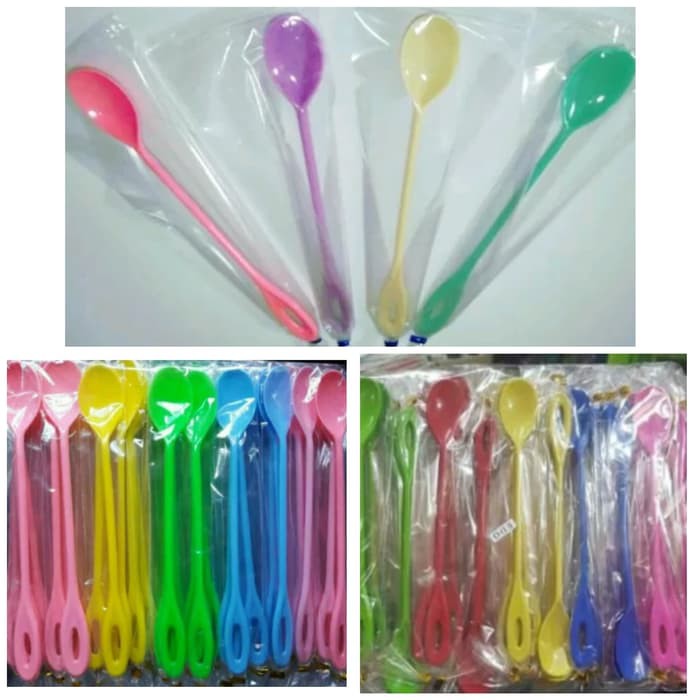 Souvenir Pernikahan Sendok Bayi / sendok jus kemas plastik