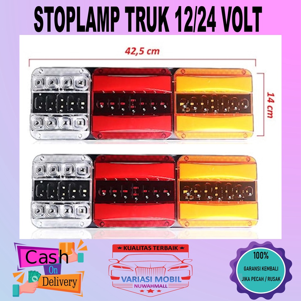 Lampu Belakang Truk Canter Dyna Hino Rem Sein Senja Kota 24 Volt 12 Volt Variasi Mobil Truck Semua M