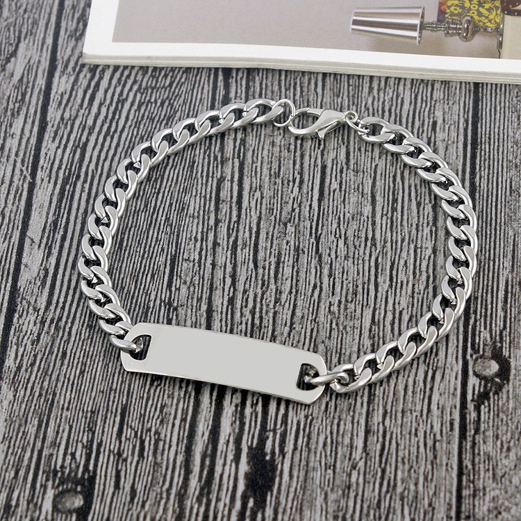 S172 stainless ornamen gelang antik pria Eropa dan Amerika baru fashion titanium steel