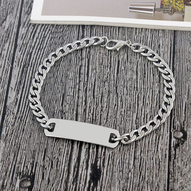 S172 stainless ornamen gelang antik pria Eropa dan Amerika baru fashion titanium steel