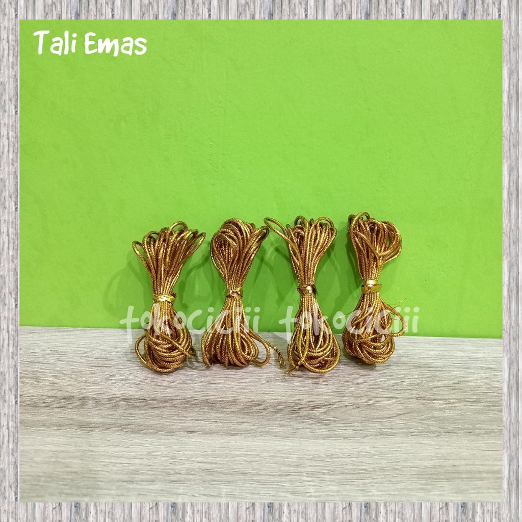 

Tali emas tali pita emas pengikat hiasan tag acara ulang tahun syukuran