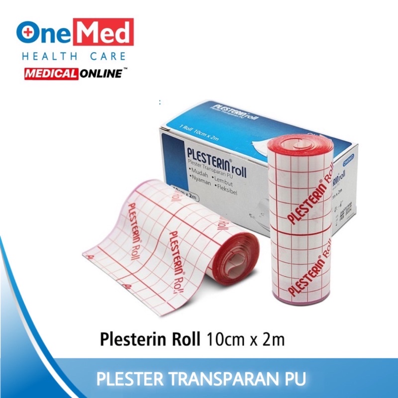 PLESTERIN ROLL PU ONEMED PLESTER TRANSPARAN LUKA MEDICALONLINE MEDICAL ONLINE