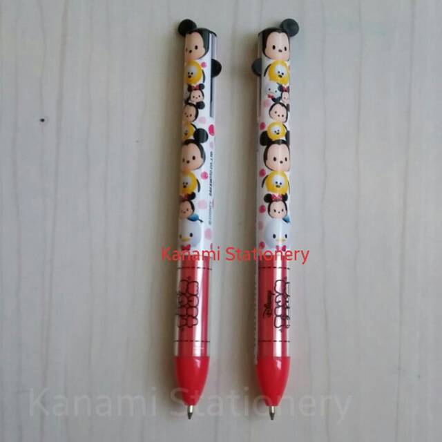 

Ballpen 0.5mm Tsum Tsum Two in One Black & Red Original Disney Japan.