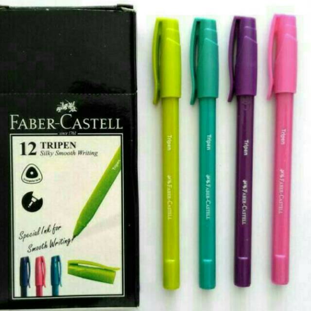 

Pulpen Tripen Faber castell hitam 0.7mm