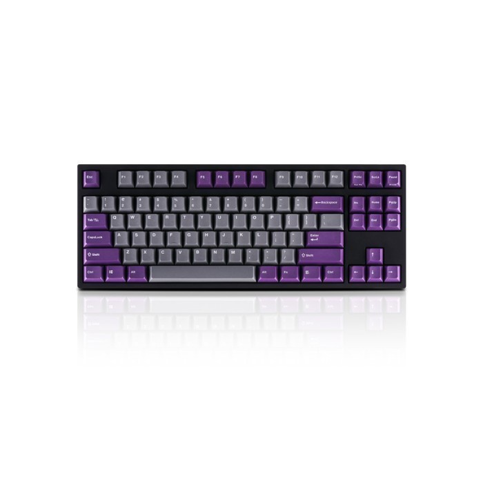 Leopold FC750R Grey purple PD TKL DoubleShot PBT Mechanical Keybord