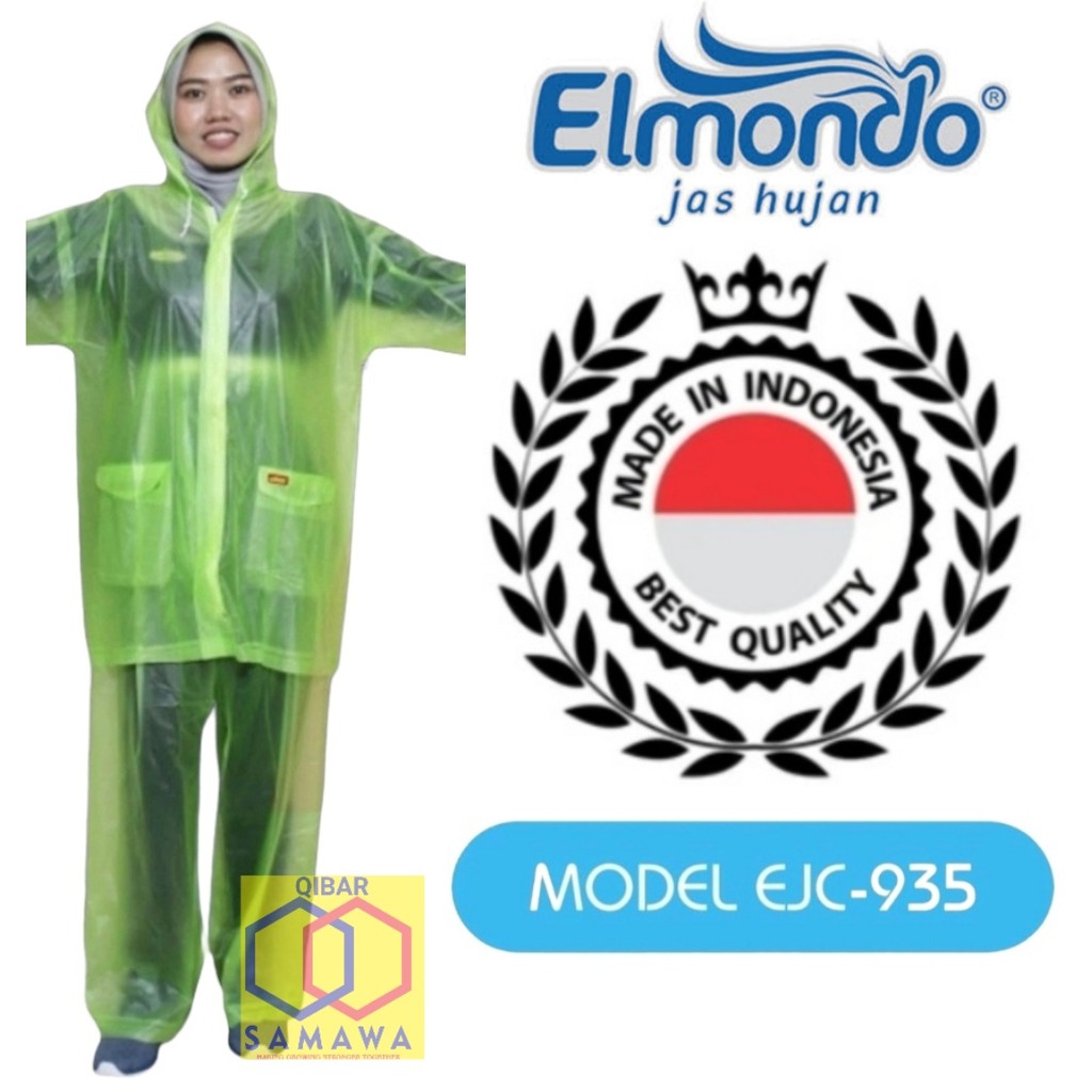 Jas Hujan Jaket Celana Elmondo Ceria 935 jelly Jumbo Lentur  Kuat Kenyal