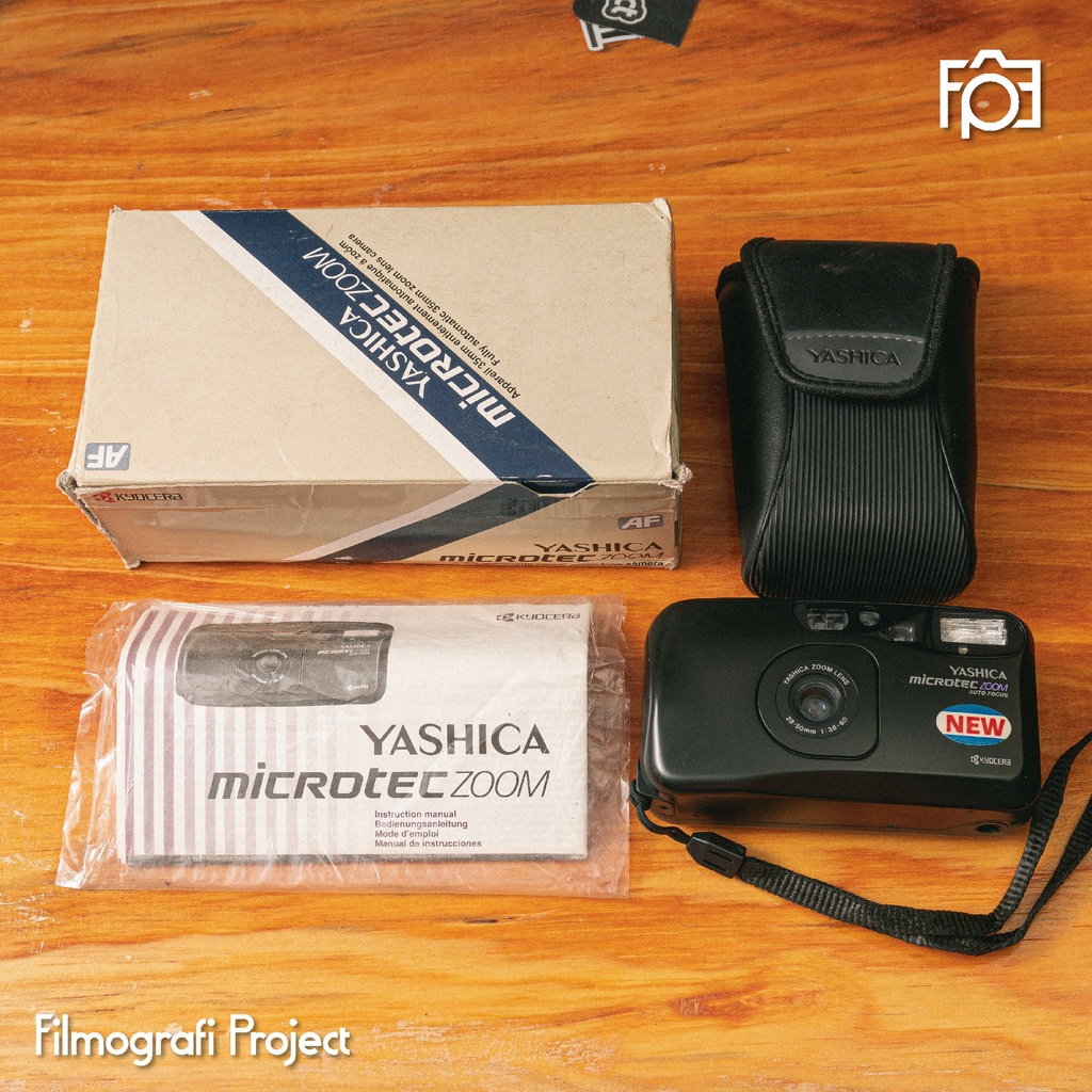 Yashica Microtec Zoom - (Rusak/Pajangan/Parts) Kamera Pocket Point & Shoot Analog 35mm
