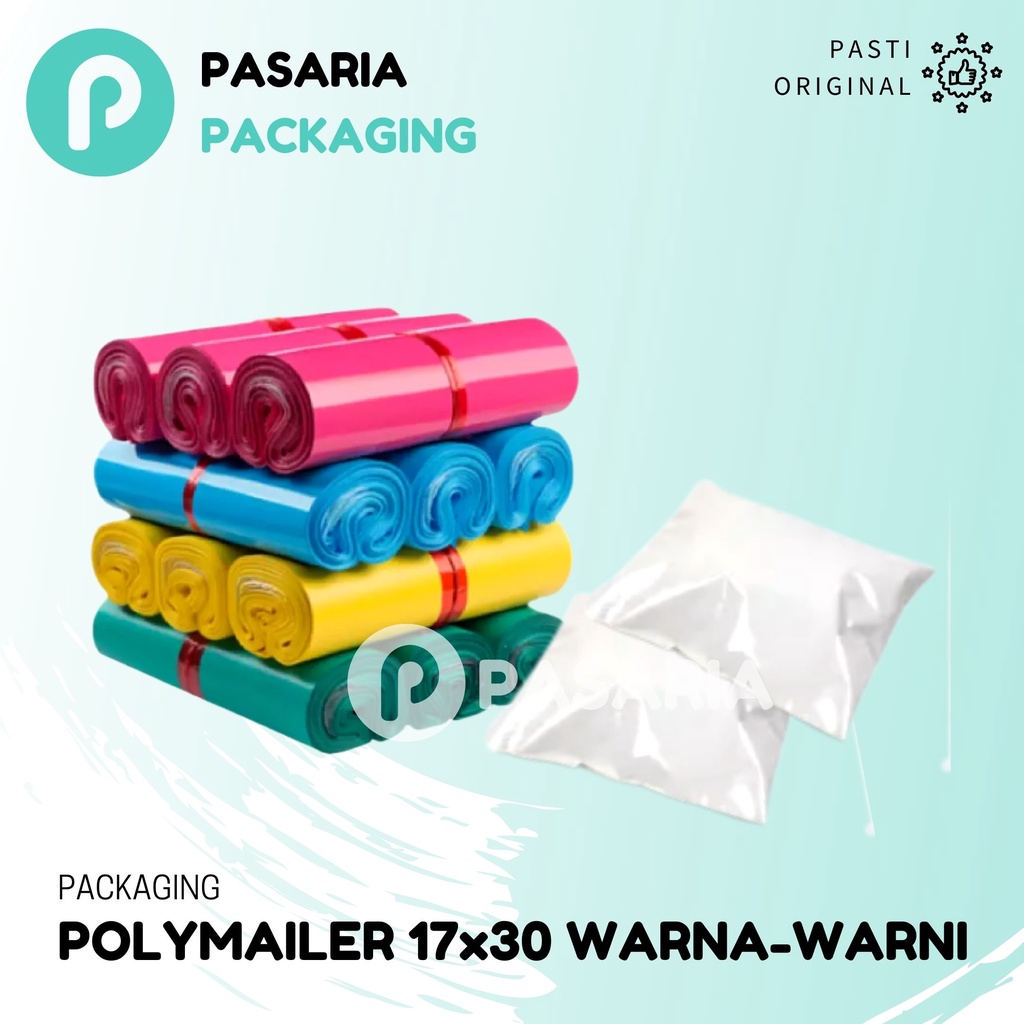 

Plastik Polymailer Warna/Packing Online Shop Perekat 17x30 cm (17cm x 30cm)