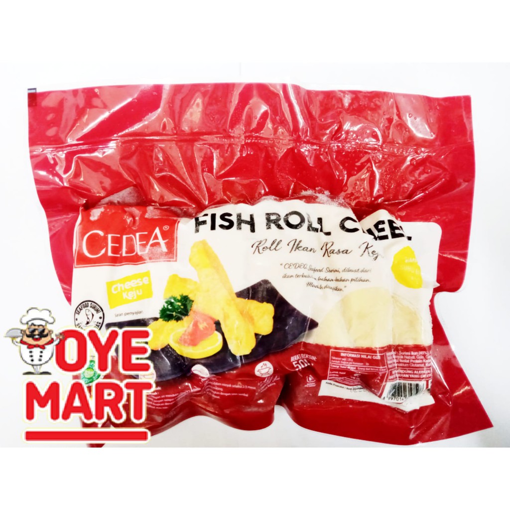 CEDEA FISH ROLL CHEESE 500GR OLAHAN IKAN GULUNG RASA KEJU