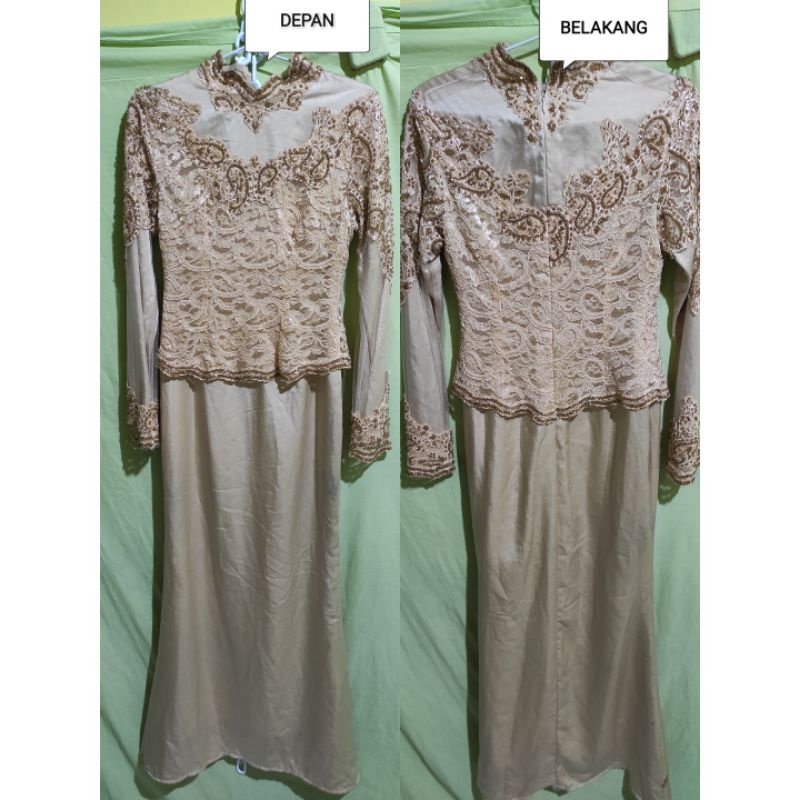Dress Brokat panjang