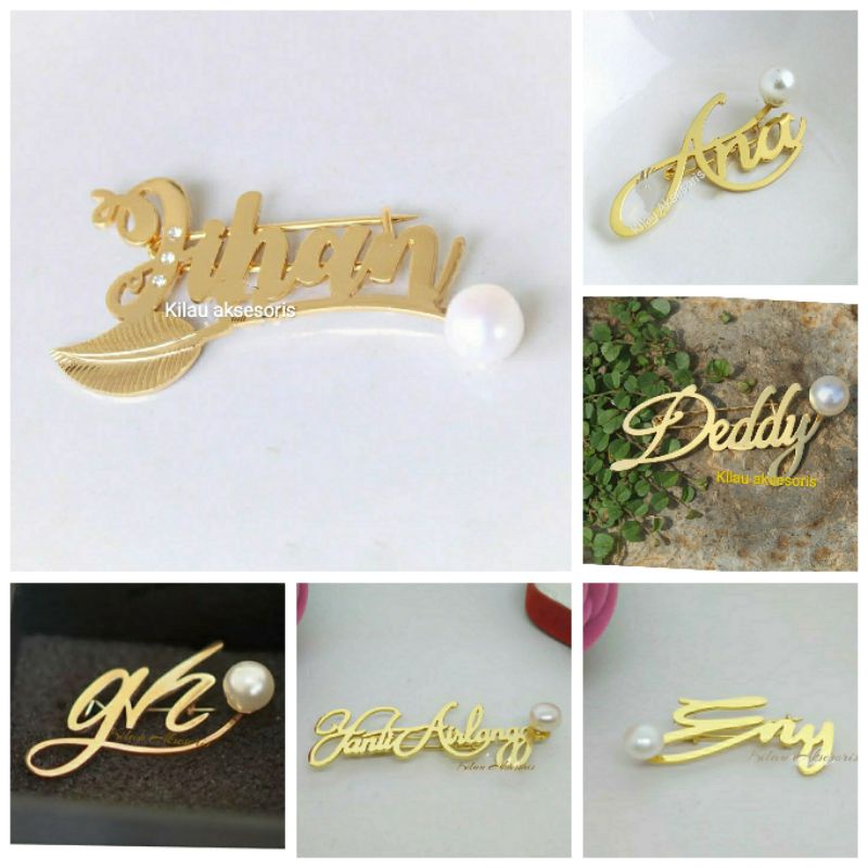 Bros Nama Custom Bros Nama Lapis Emas