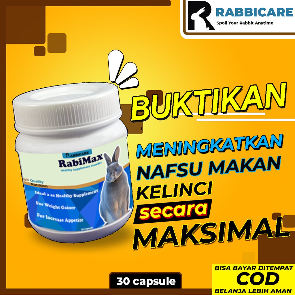 [PROMO] RABIMAX PENGGEMUK KELINCI PENAMBAH NAFSU MAKAN KELINCI ANGGORA KELINCI HIAS FUZZY LOP
