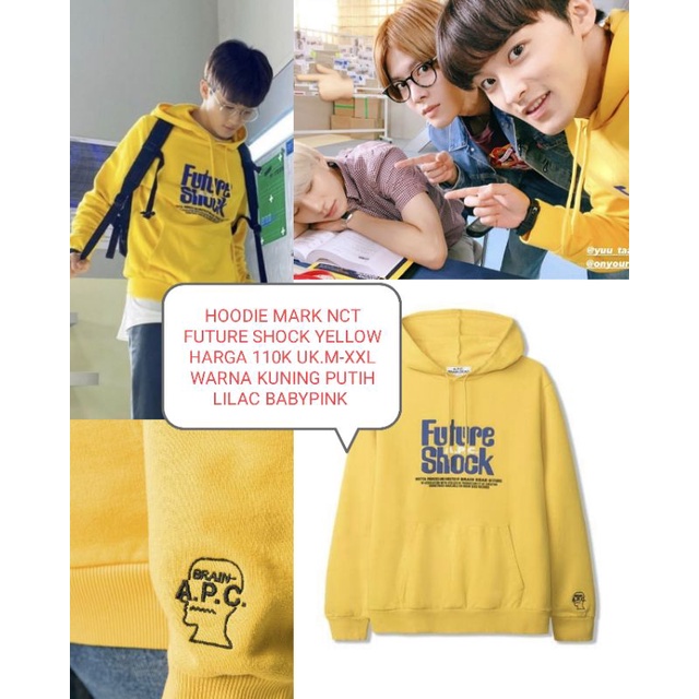 HOODIE SWEATER MARK NCT FUTURE SHOCK YELLOW