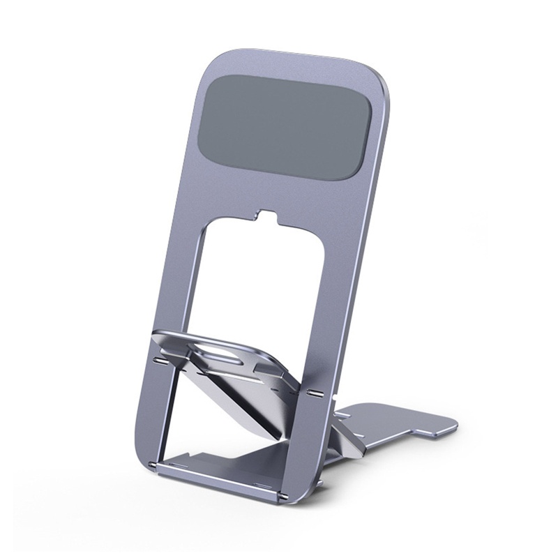 Cre Stand Dudukan Handphone Bahan Aluminum Alloy Dengan Bantalan Silikon