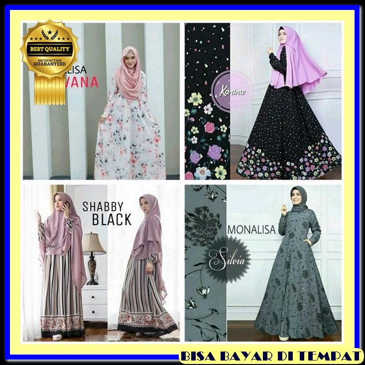 Buju Muslimah Syari Bju Sarii Games Remaja Lebaran Murah Ghamis Muslim Import Gmis Polos Terbaru 202