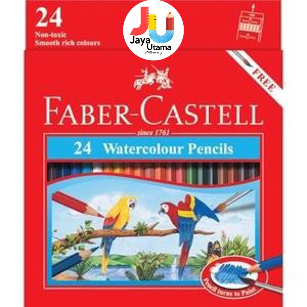 

Faber-Castell Pensil Warna Water Colour 24 Warna Panjang