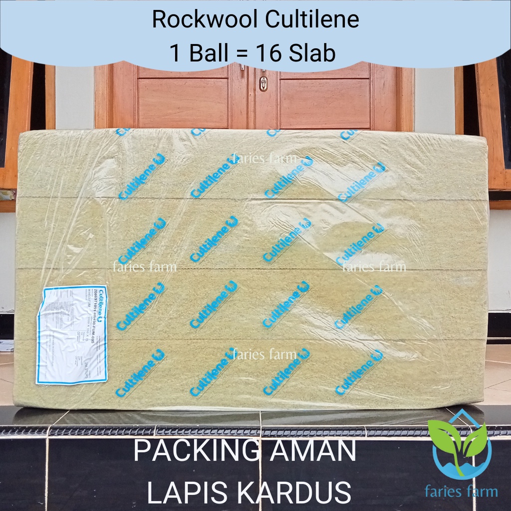 Rockwool Cultilene 1 Ball 16 Slab Media Tanam Hidroponik 1 bal