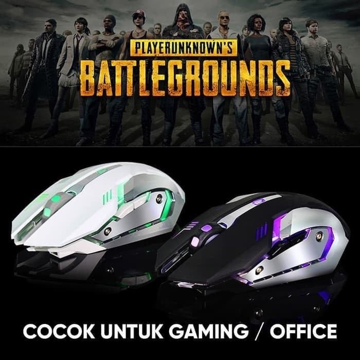 MOUSE WIRELESS GAMING CHARGING DIVIPARD Q1 Silent 2.4Ghz 7 Color RGB