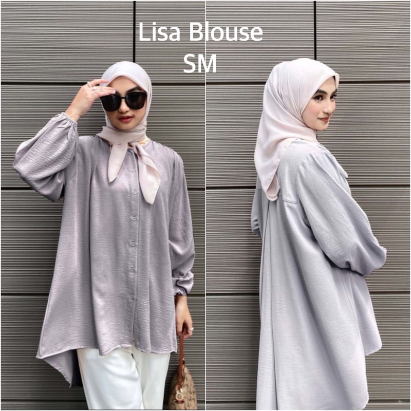 LISA BLOUSE BY VANILLA HIJAB | ATASAN WANITA | TOP MUSLIM
