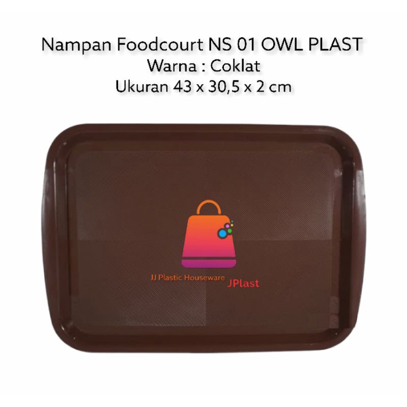 Nampan plastik / Nampan Food Court / baki / Nampan Segi Plastik NS 01 Owl Plast