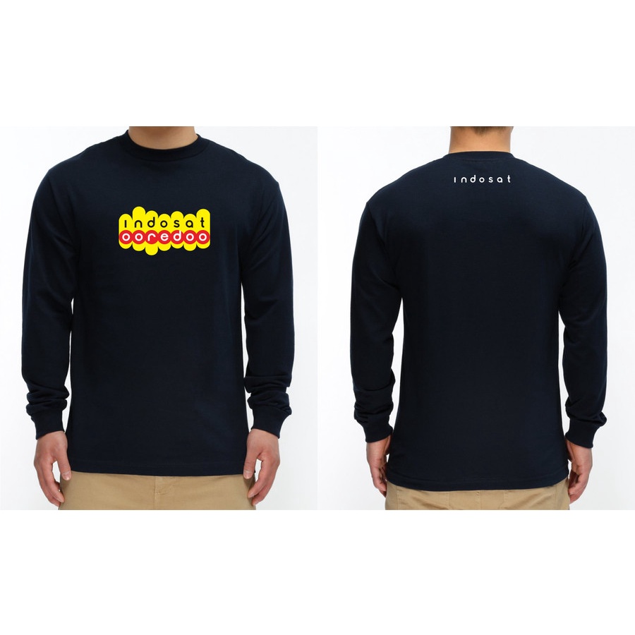 kaos indosat ooredoo lengan panjang / baju indosat ooredoo longsleeve