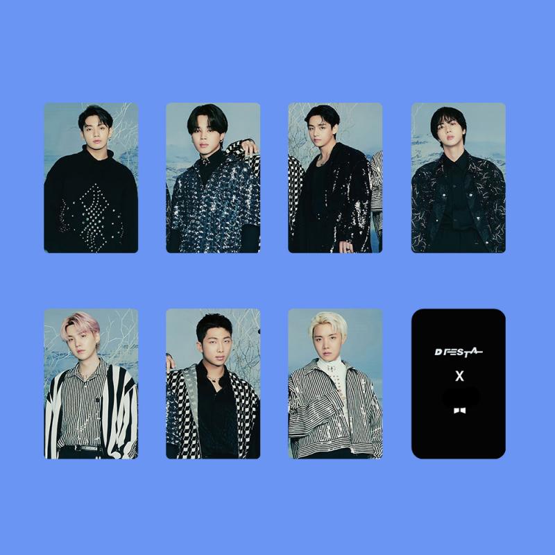 7pcs / set Kartu Pos Desain BTS D 'Festa Ukuran Kecil