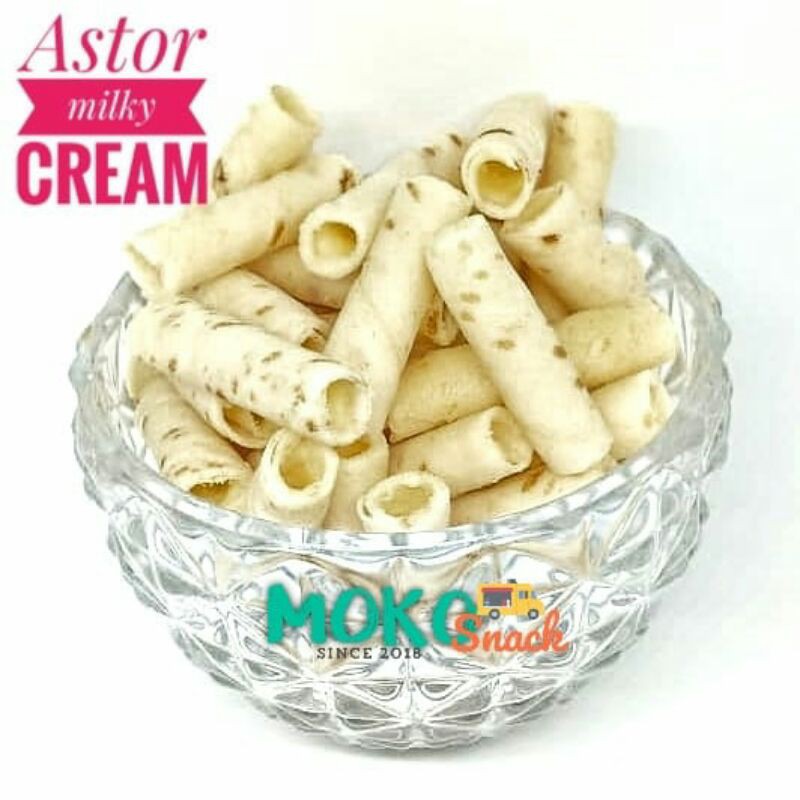 

Snack kiloan Astor Milky Cream 250 gr