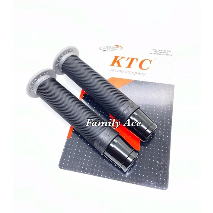 PAKET HANDGRIP HANDLE GRIP KTC RACING BULU PLUS JALU STANG 014 FB HITAM UNIVERSAL GRIP KTC MOTOR NMAX N-MAX NEW AEROX PCX ADV LEXI VARIO 150 VARIO 160 VARIO 125 150 SCOOPY NEW BEAT NEW MIO FINO MIO J XEON NINJA CBR250RR