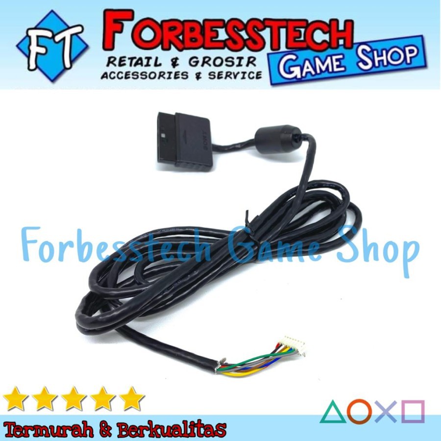 Kabel Stik Stick Joystick Sony PS2 Playstation 2 Original Pabrik Kabel Serat Socket