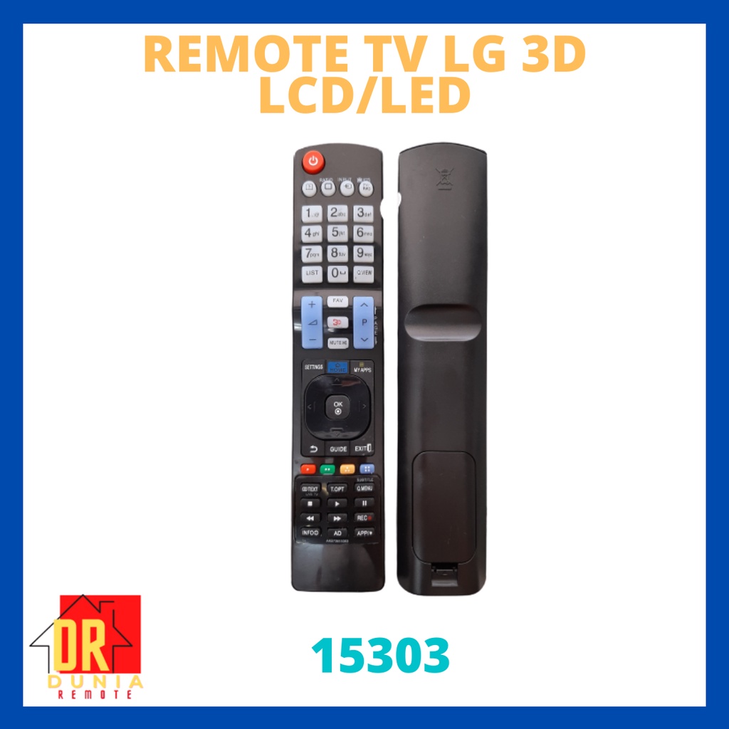 REMOT/REMOTE TV LG 3D LCD/LED TYPE 15303 GROSIR DAN ECERAN