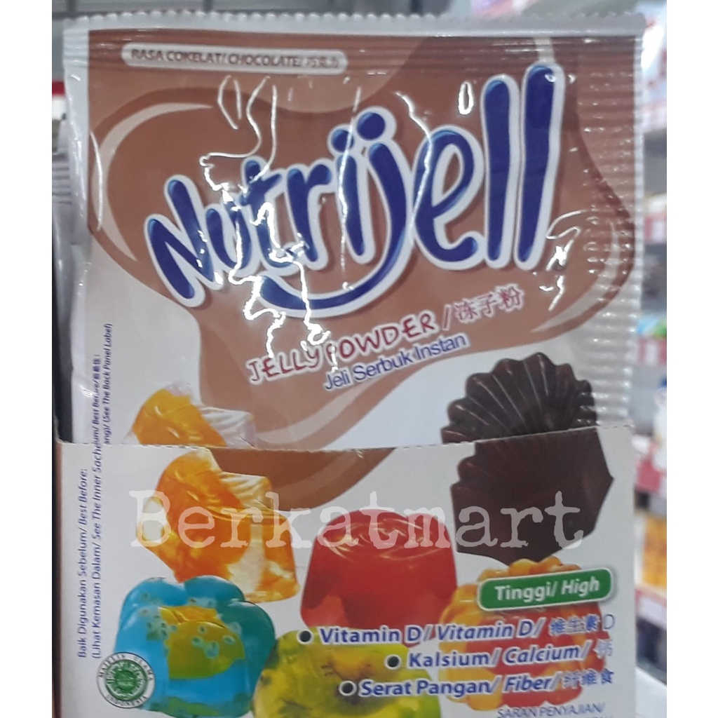 NUTRIJELL JELLY POWDER CHOCOLATE Nutrijel Jely Coklat 30 Gram MURAH