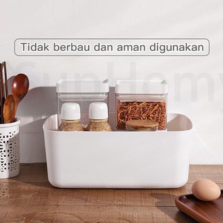Kotak Penyimpanan Serbaguna STORAGE BOX CONTAINER BOX Keranjang plastik Serbaguna Kapasitas Besar  kotak skincare  makanan keranjang