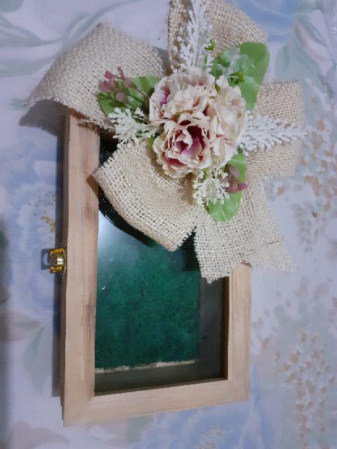 Kotak Uang Kayu Window Akrilik Untuk Seserahan/ Lamaran Kuk W