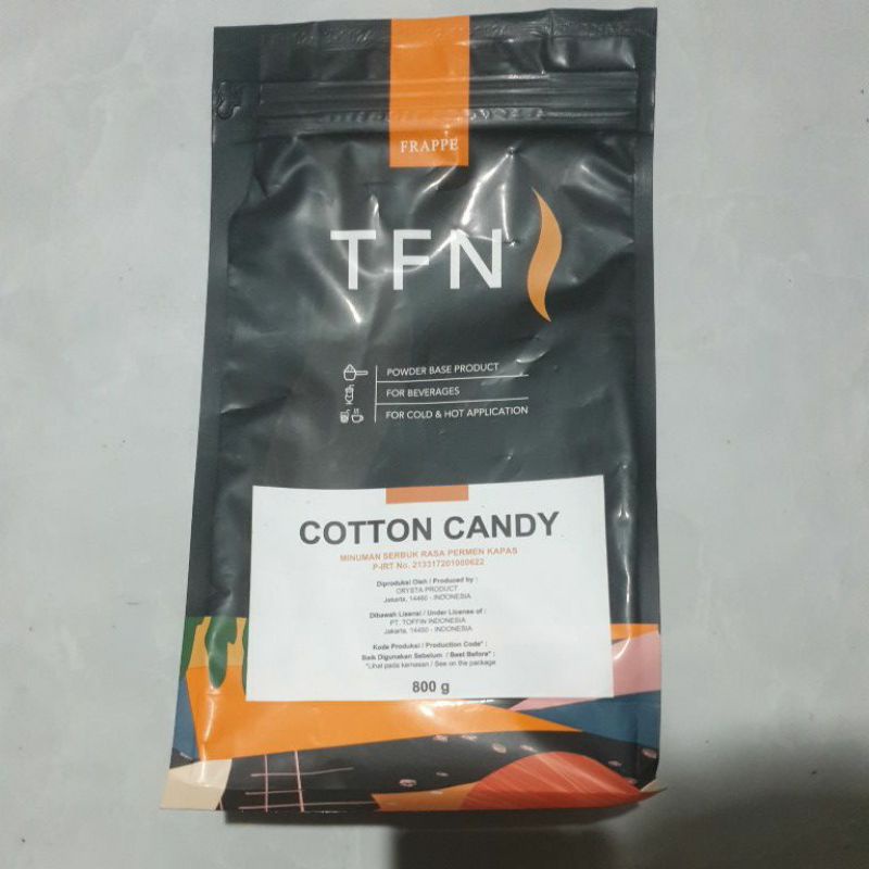 

Toffin Frappe Cotton Candy 800gr/Bubuk Minuman Cotton Candy Toffin
