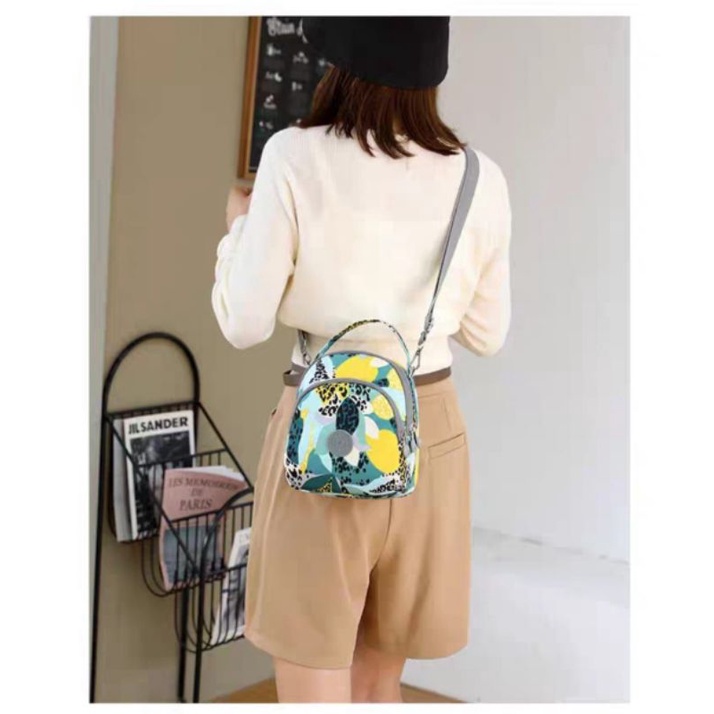 Tas Wanita Ala Kipling Backpack Mini Motif Bunga J