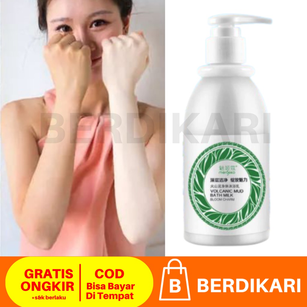 Susu lumpur pemutih badan - Whitening Lumpur Mergeco Vulkanic 250ml / SABUN MANDI MERGECO