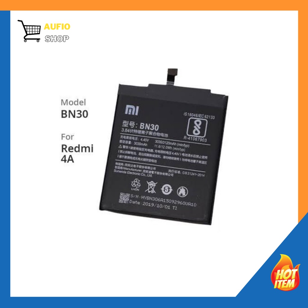 Baterai Xiaomi Redmi 4A / BN30 Original