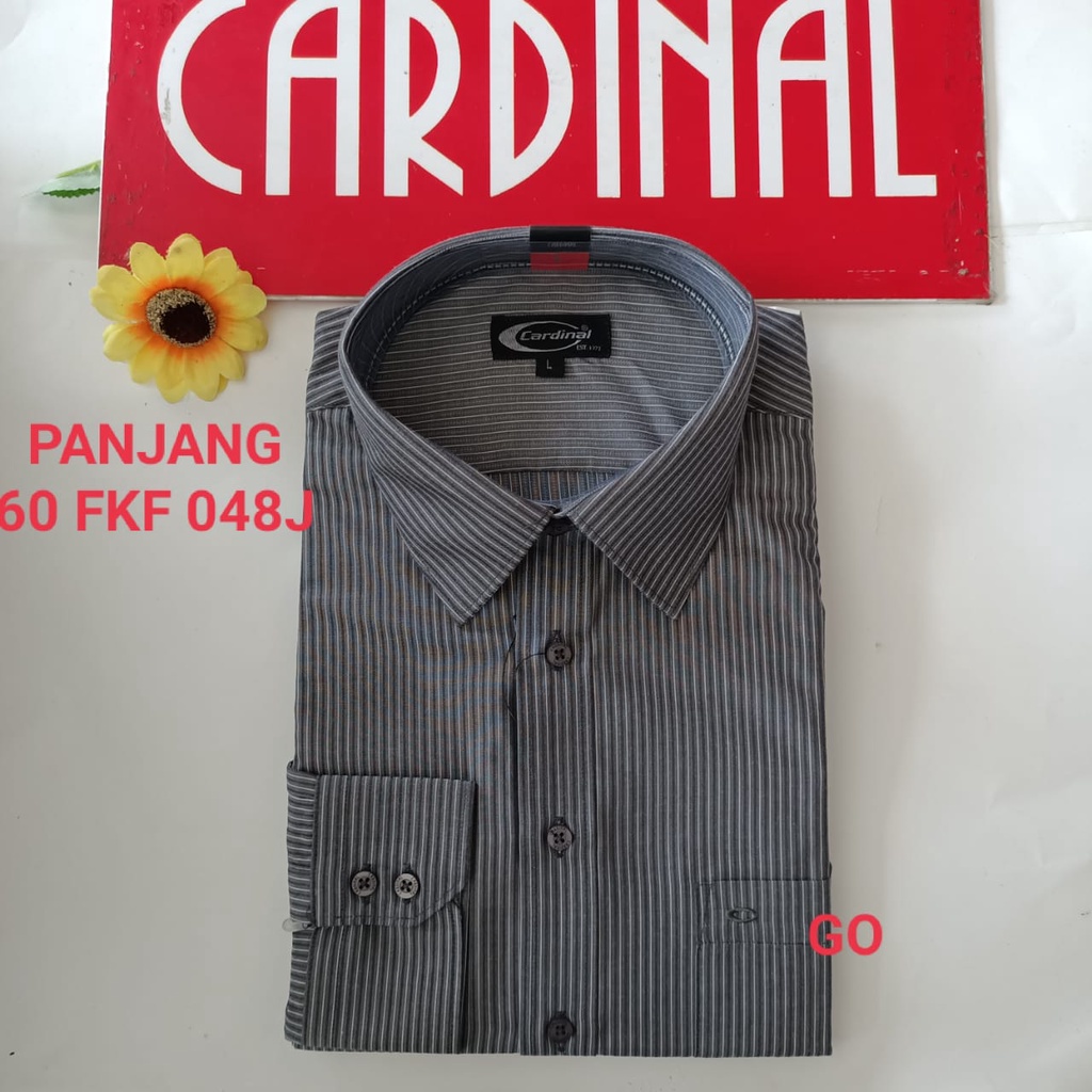 bego KJI CARDINAL KEMEJA FORMAL GARIS PANJANG Semi Regular Pakaian Atasan Formal Pria Distro Origina