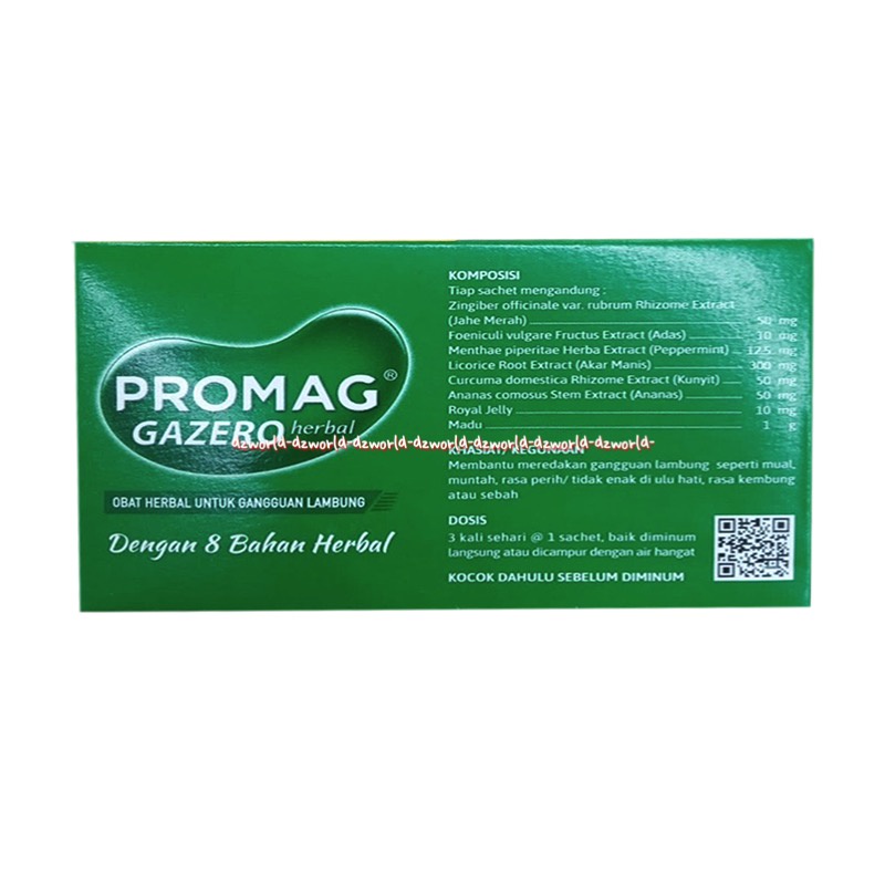 Promag Gazero Herbal 6Sachet Obat Herbal Cair Untuk Gangguan Lambung Pro Mag Sirup Cair