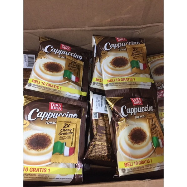 Torabika Cappucino 10x25 gram minuman serbuk kopi cappucino tora bika