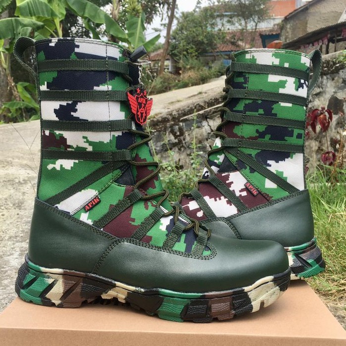 SEPATU PDL NINJA LORENG RAIDER BAHAN KULIT SAPI ASLI SEPATU PDL DINAS LAPANGAN TNI POLRI SECURITY